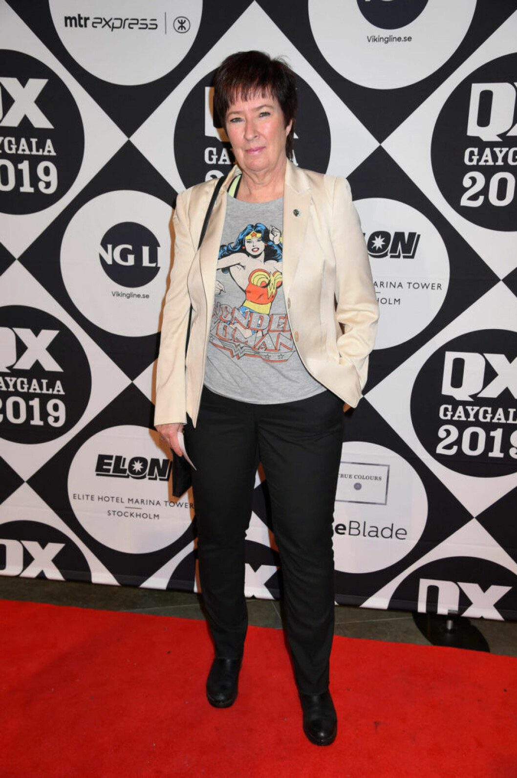 Mona Sahlin. Mona Sahlin på QX-galan 2019