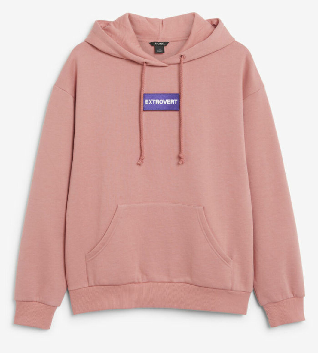 Rosa hoodie från Monki