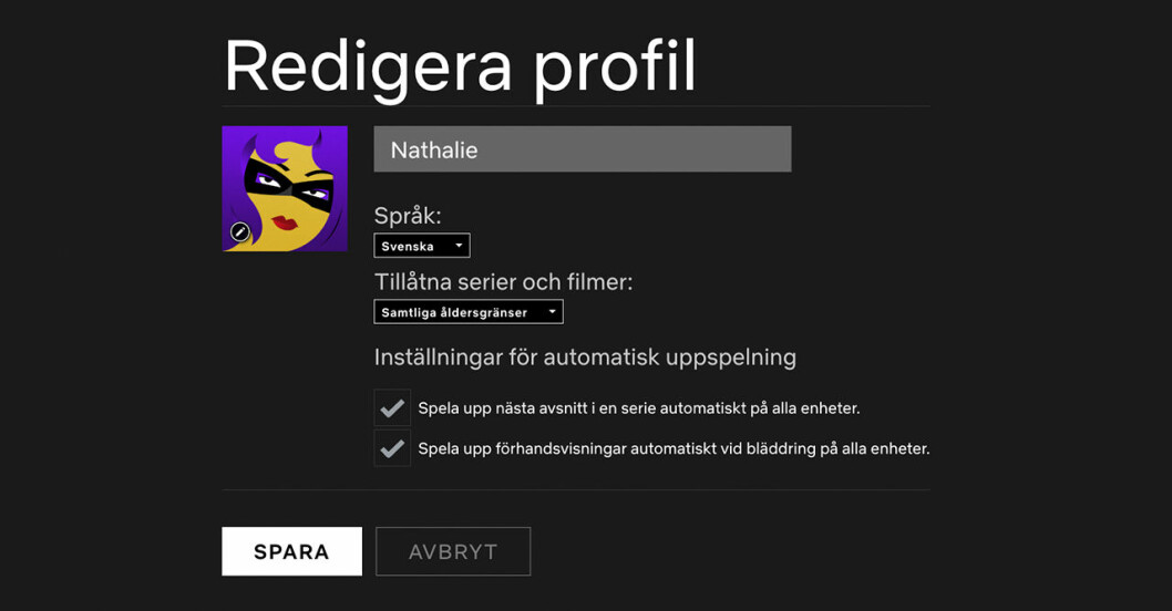 Så stänger du av Netflix autoplay – Steg 2