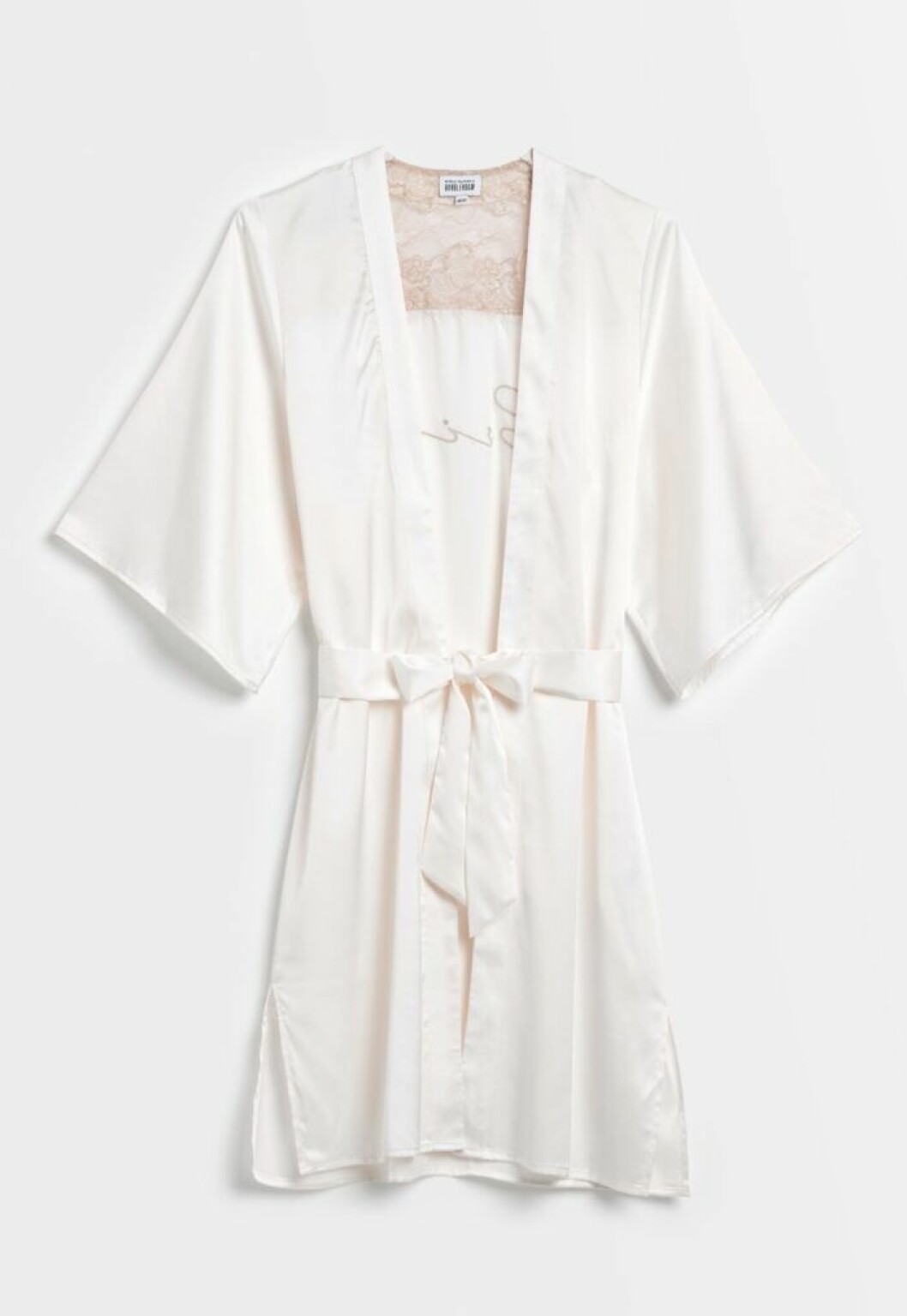 Nicole falciani för Bubbleroom – vit bride robe