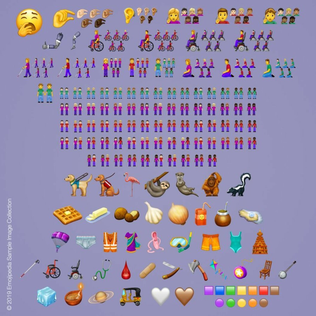 Här är alla nya emojis 2019