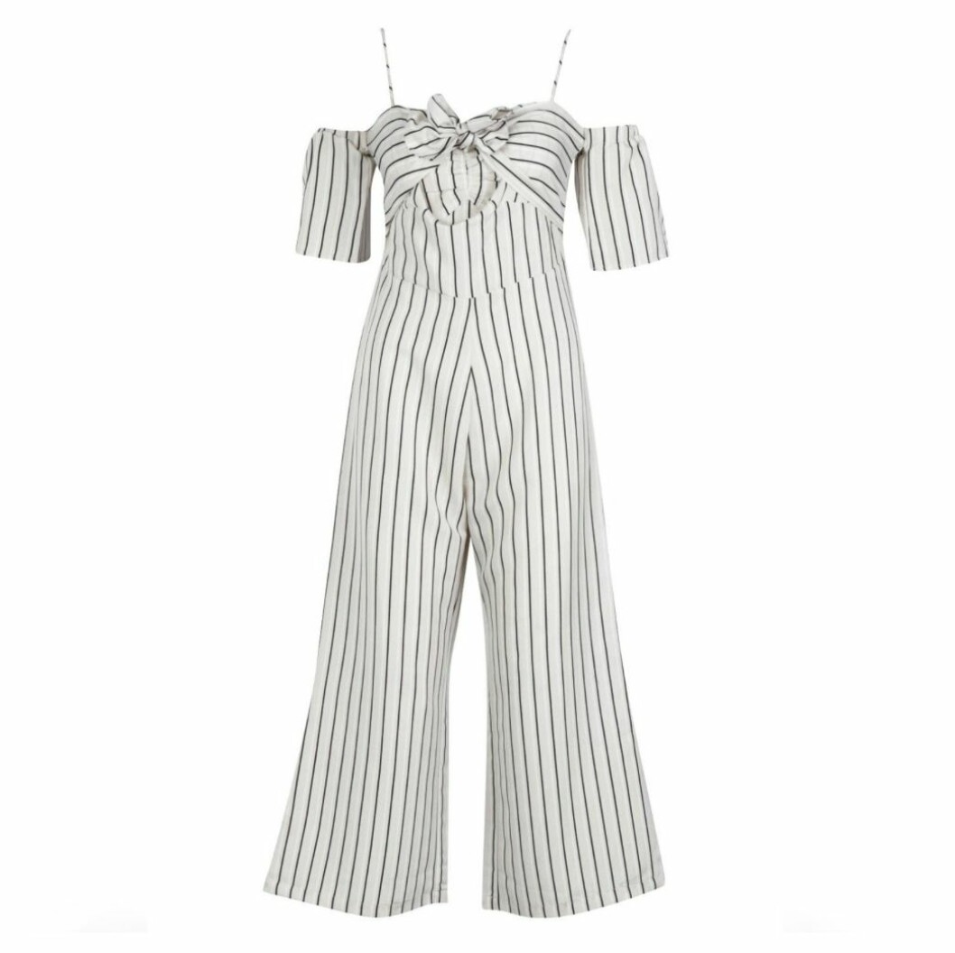 Randig byxdress