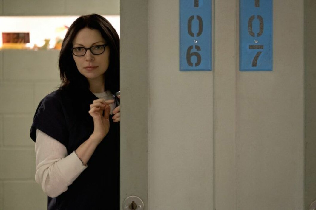 En bild på en av karaktärerna från tv-serien Orange is the New Black på Netflix. 