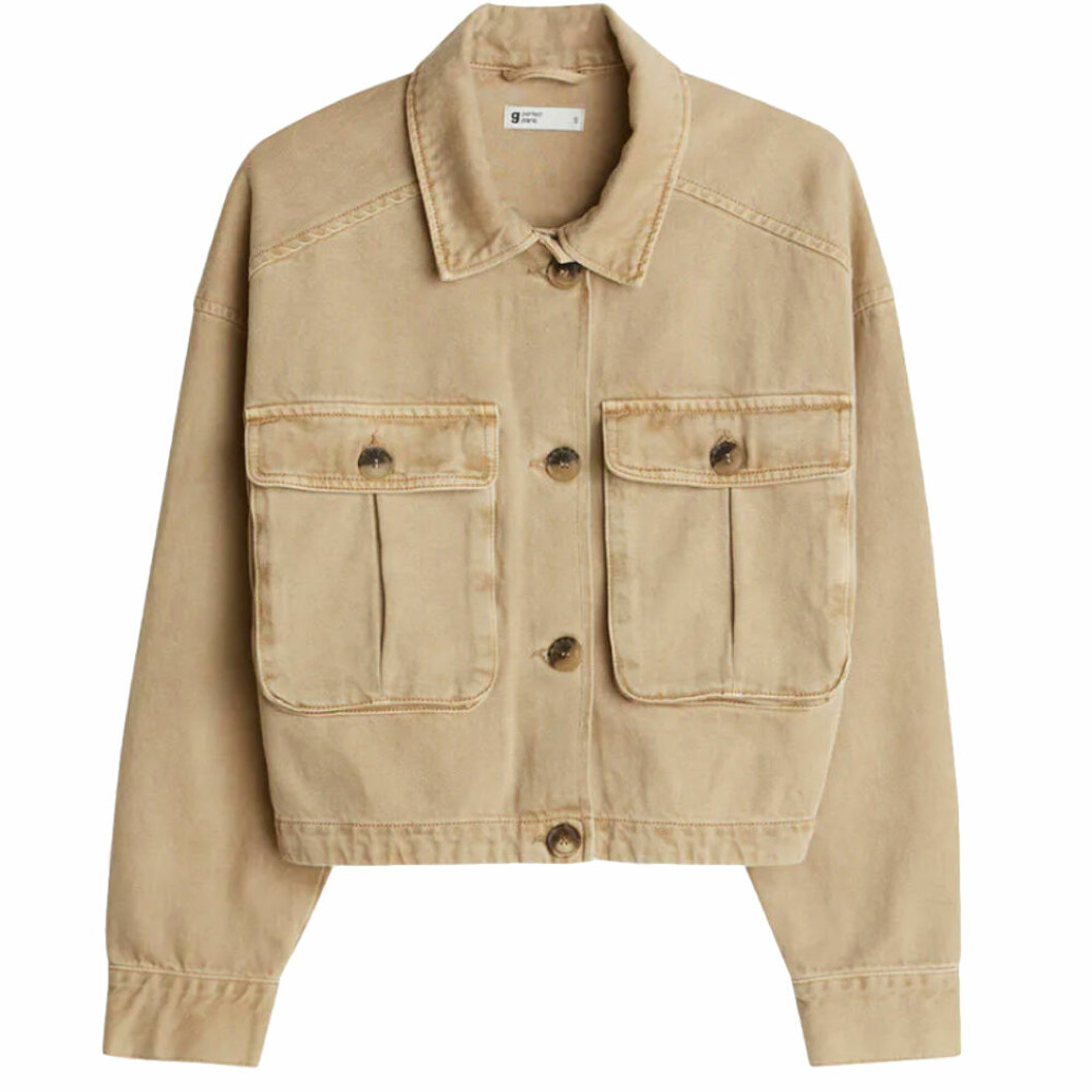 Oversize cargo jeansjacka