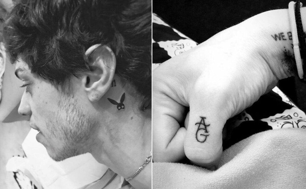 Pete Davidson har två tatueringar som symboliserar Ariana Grande. 