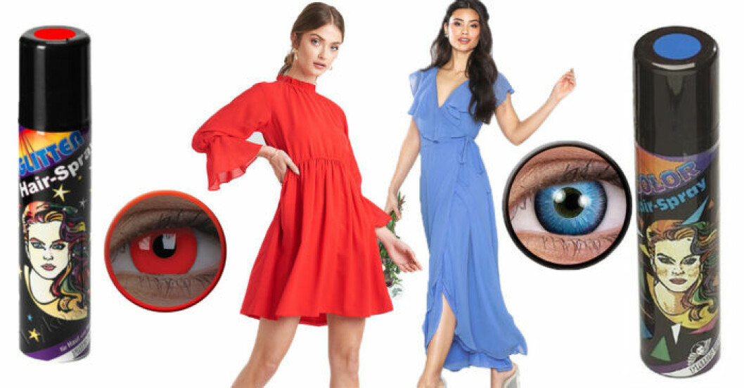 Halloween outfit eld och vatten