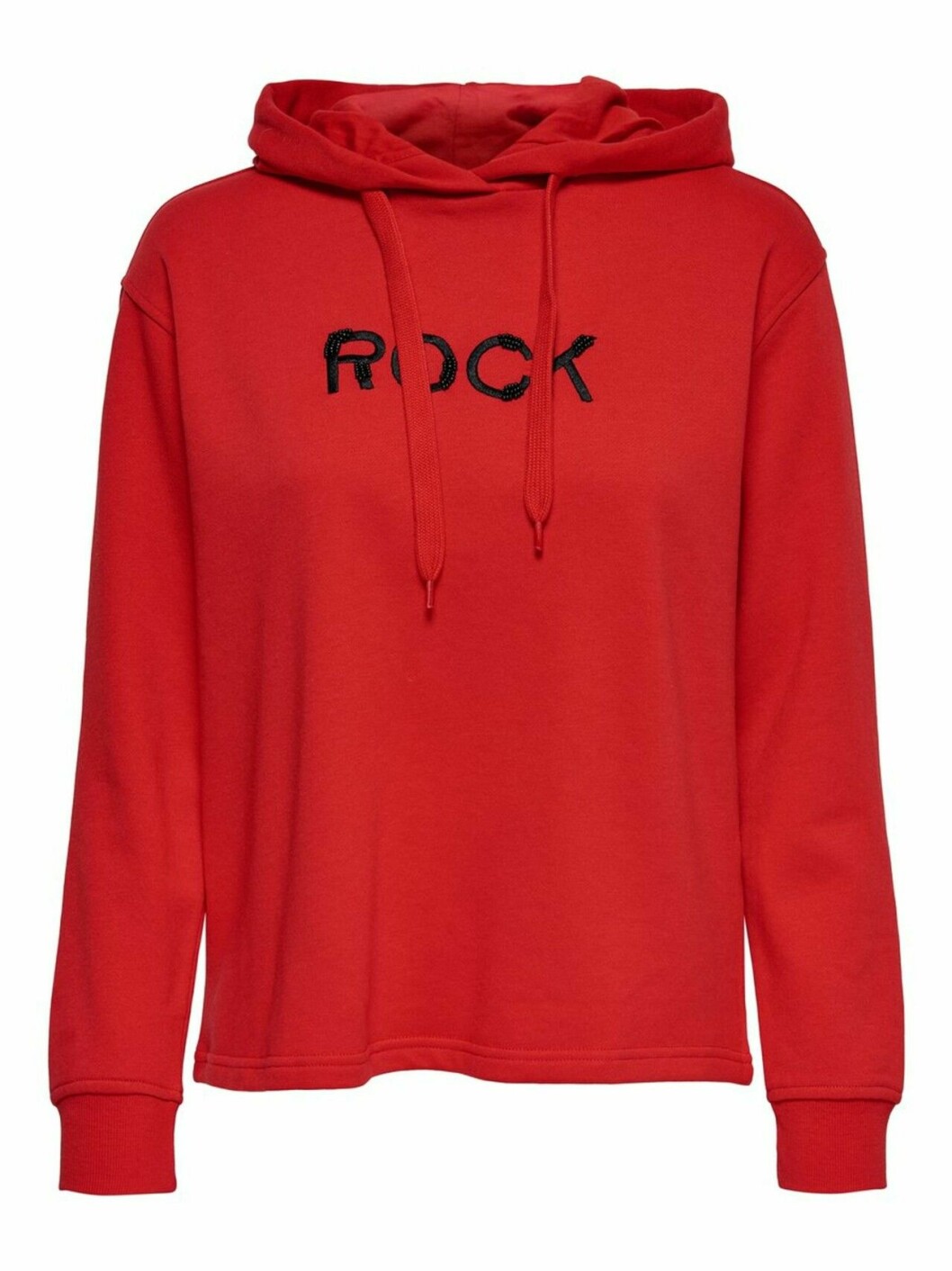Röd hoodie till våren 2019