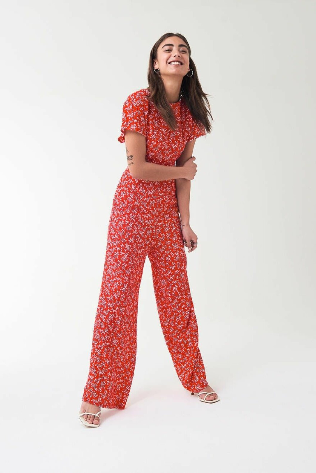 Röd jumpsuit