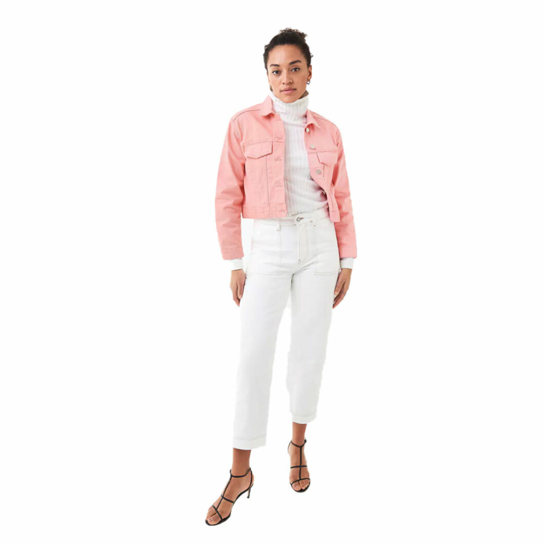 Rosa jeansjacka
