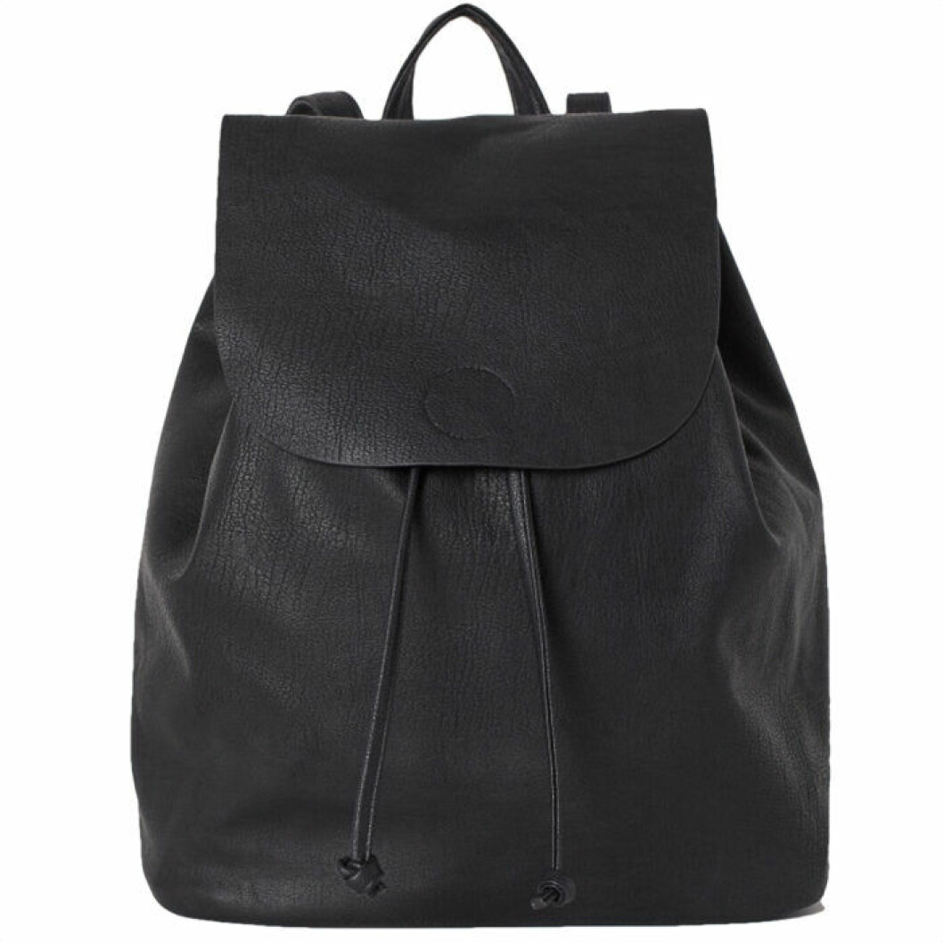 Ryggsäck i läder från h&M