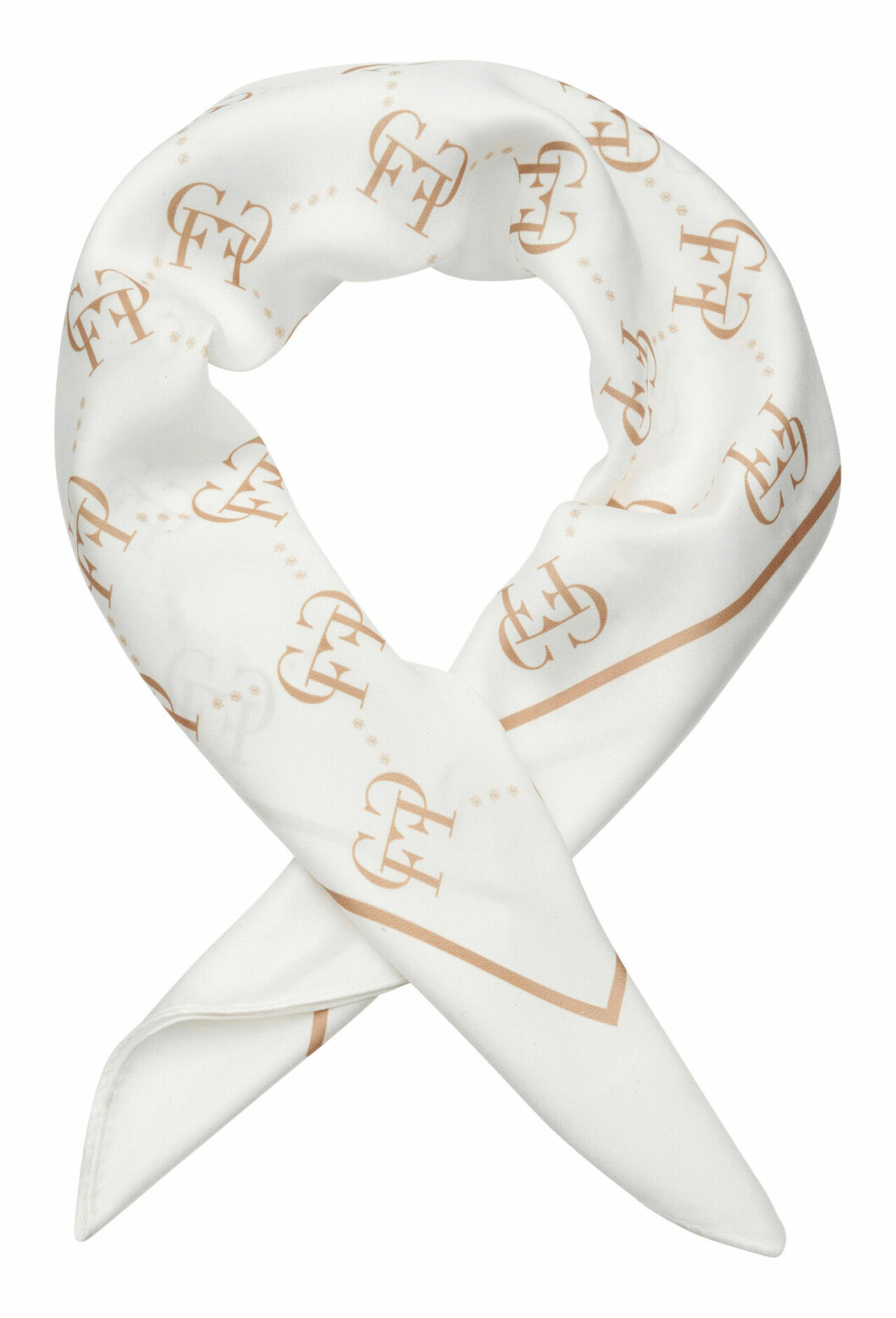 Vit scarf till håret