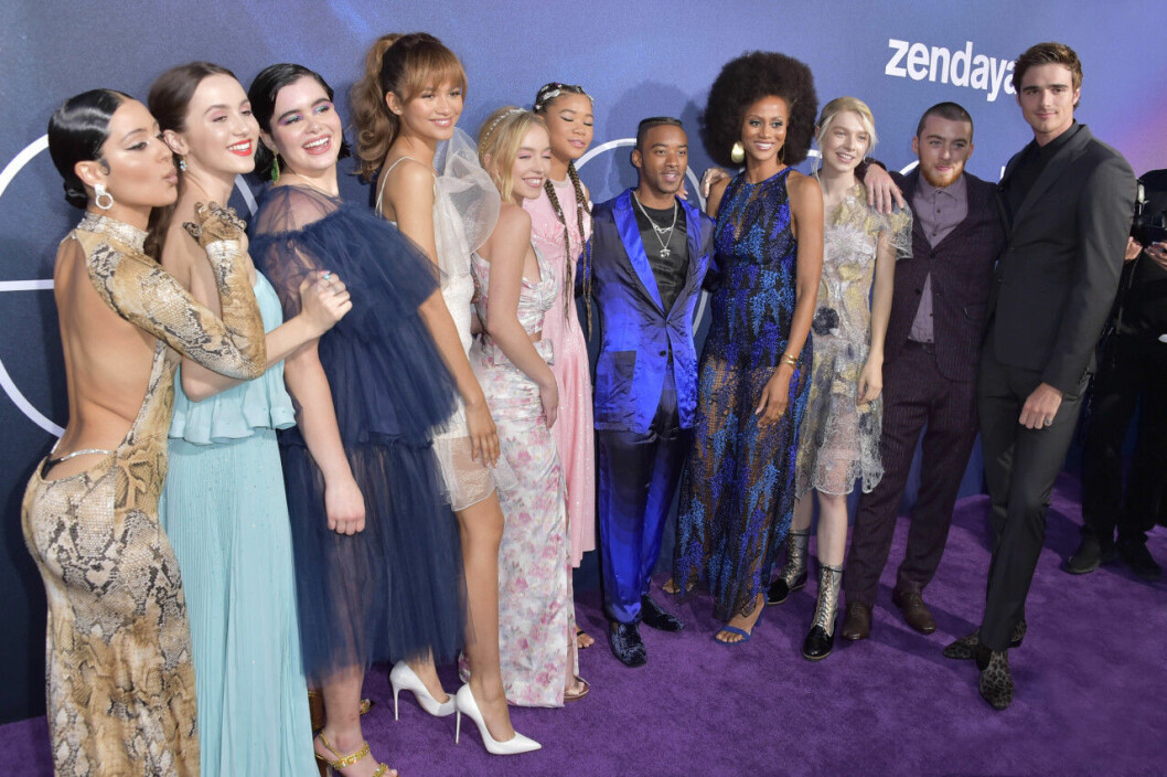 Euphoria-gänget på premiären av serien. Euphoria-gänget på premiären av serien.