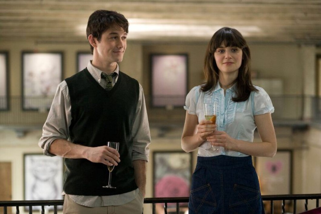 Joseph Gordon-Levitt och Zooey Deschanel i (500) Days of Summer. Joseph Gordon-Levitt och Zooey Deschanel.