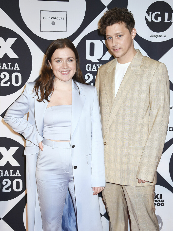 Amy Deasismont och Charlie Gustafsson QX-Galan på Cirkus i Stockholm i fjol. Amt och Charlie på gala 2020.