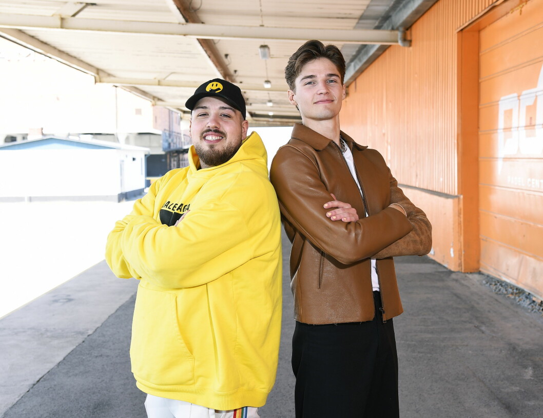 Finalisterna Anis Don Demina och Filip Lamprecht. Finalisterna Anis Don Demina och Filip Lamprecht.