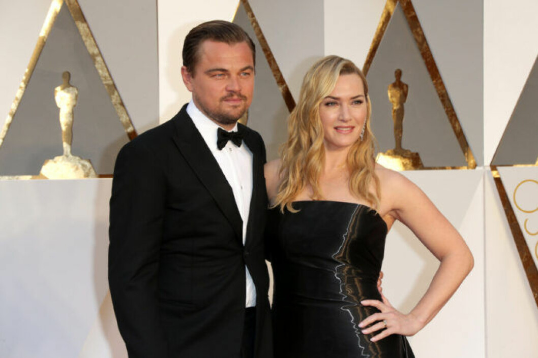 Kate Winslet och Leonardo DiCaprio på Oscarsgalan. Kate Winslet och Leonardo DiCaprio på Oscarsgalan.
