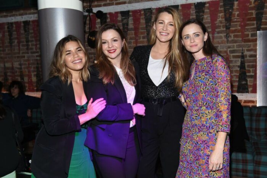 America Ferrera, Amber Tamblyn, Blake Lively och Alexis Bledel. America Ferrera, Amber Tamblyn, Blake Lively och Alexis Bledel.