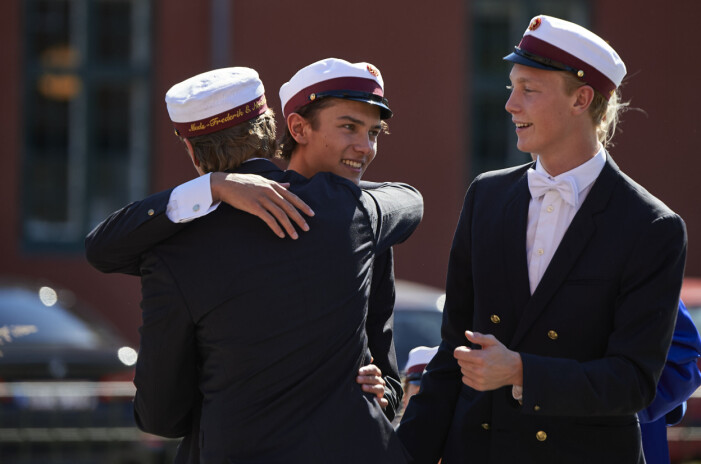 Prins Nikolai tog studenten vid Herlufsholms gymnasium 2018.