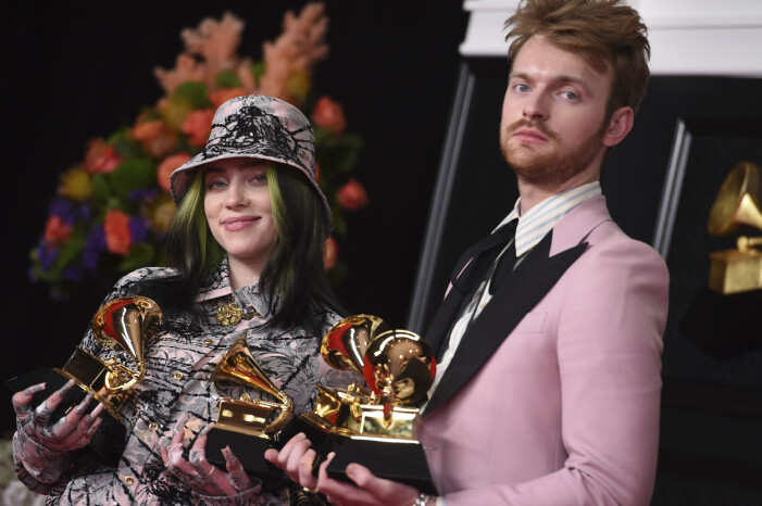 Musiksyskonen Finneas och Billie Eilish.