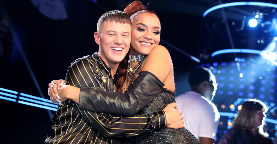 Idolfinalisterna Sebastian Walldén & Kadiatou Holm Keita 2018. Sebastian Walldén & Kadiatou Holm Keita under Idol 2018