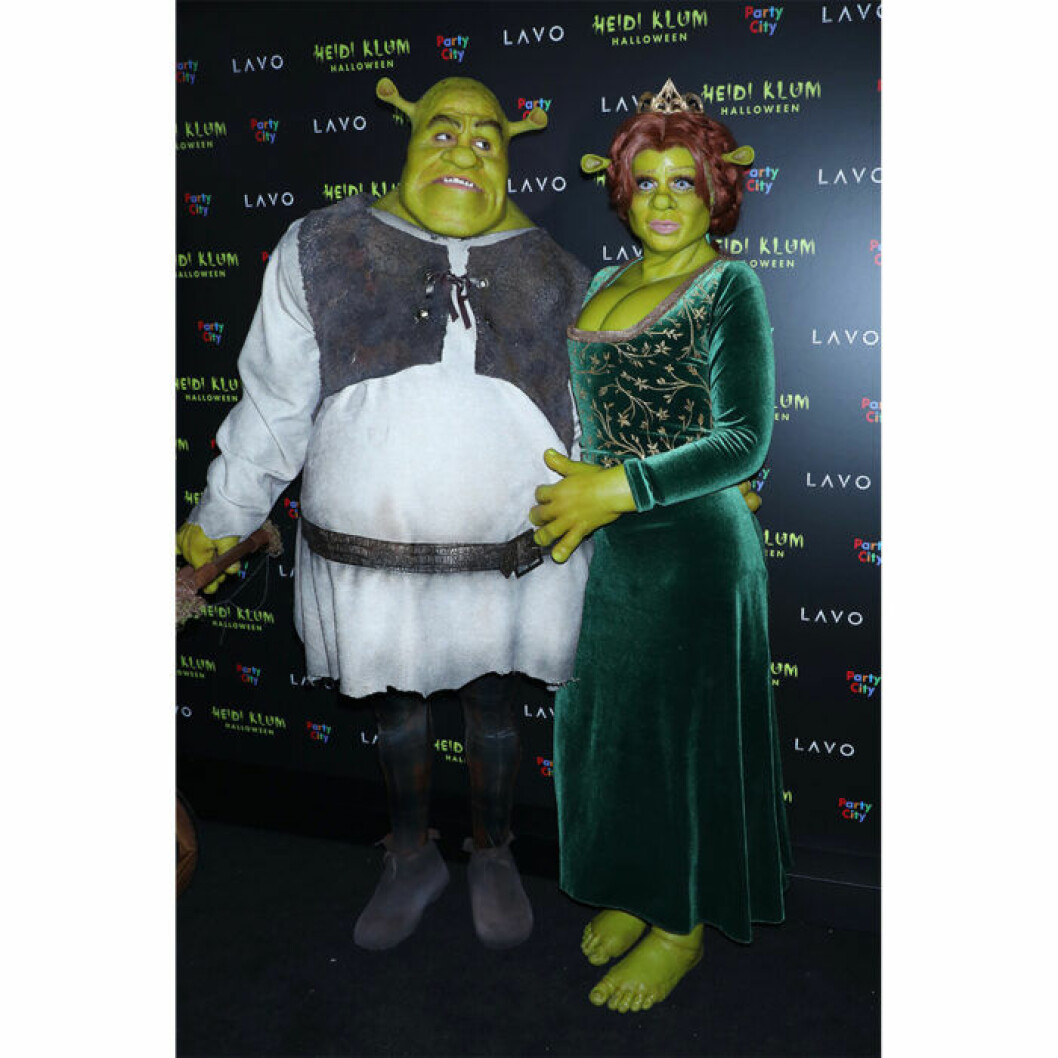 Shrek och Fiona på halloween