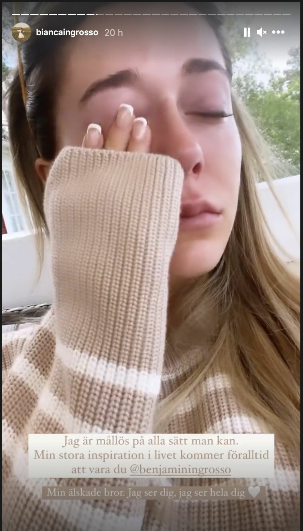 bianca ingrossos instagram story