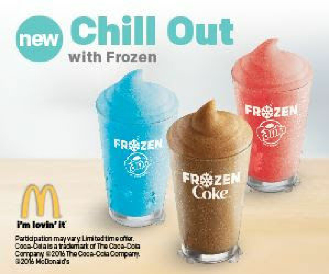 McDonald’s lanserar slushies. slushie mcdonald's