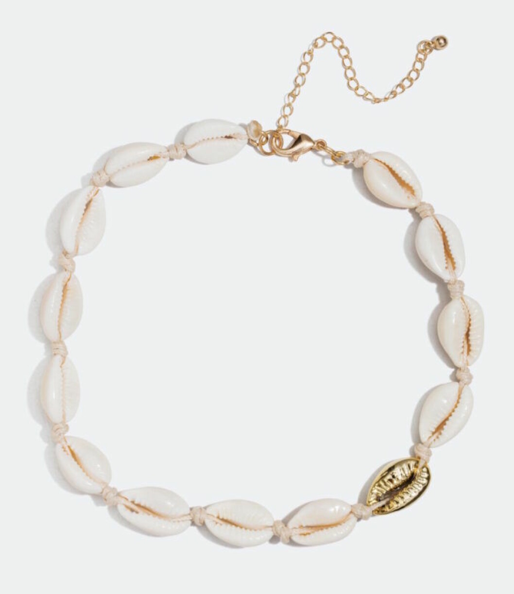 Choker-halsband med snäckor