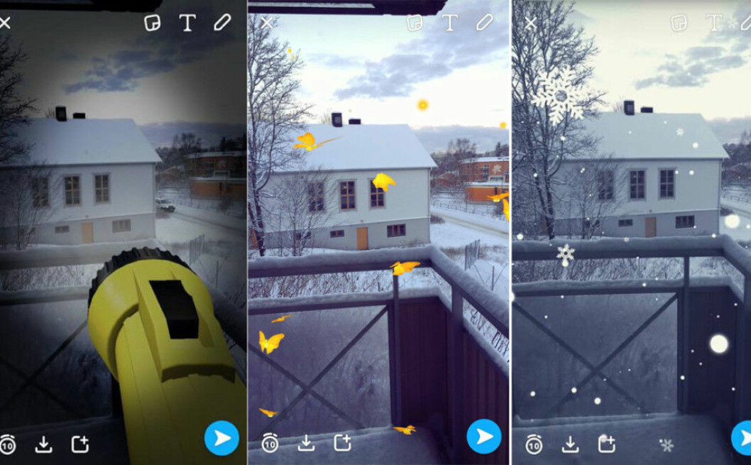 I senaste uppdateringen släppte Snapchat nya filter. Snapchat-filter-VR
