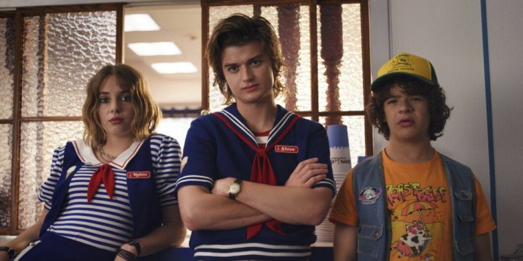 Stranger Things, säsong 3. En bild på några karaktärer från Netflix-serien Stranger Things, säsong 3.
