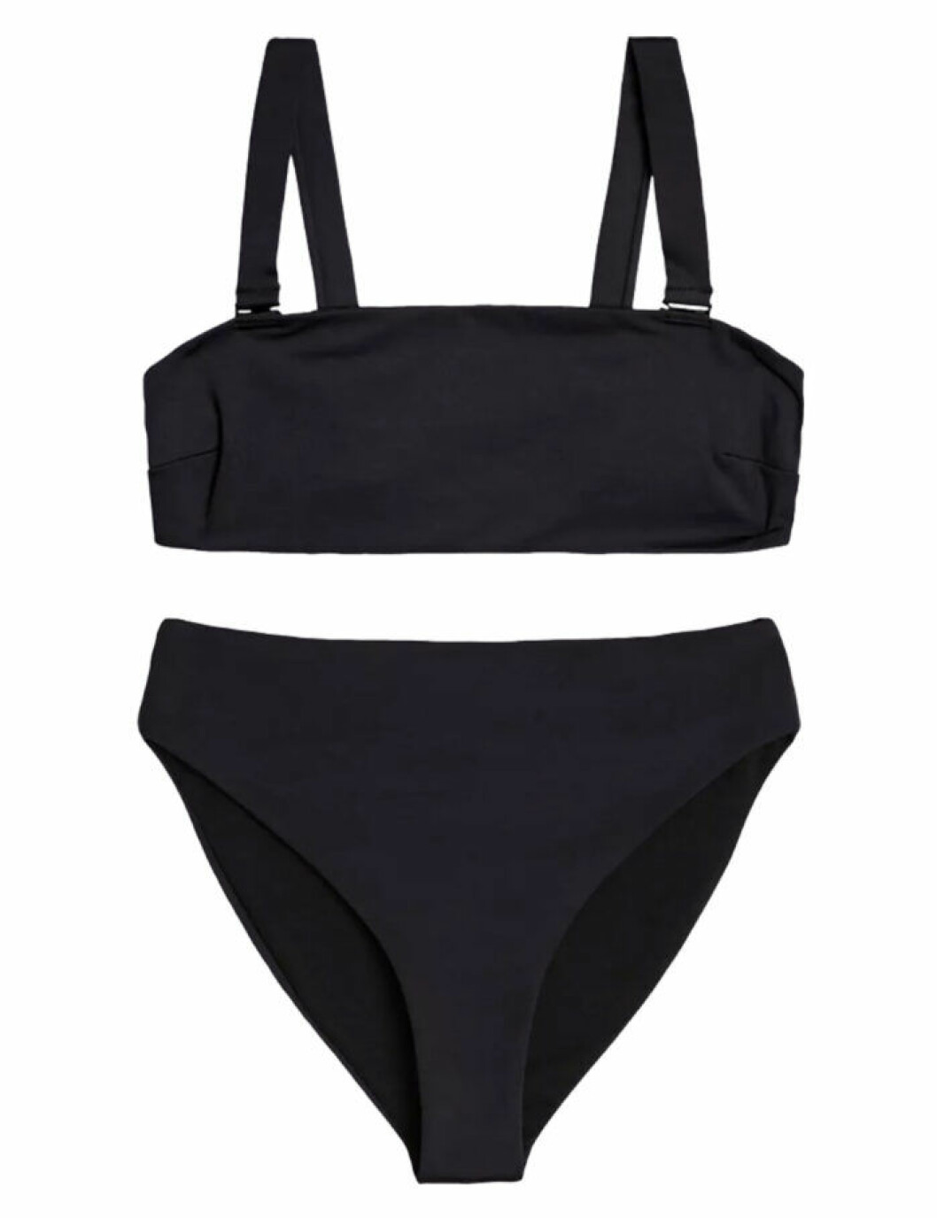 Svart bikini med hög midja till sommaren 2019