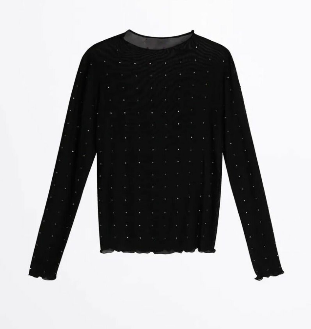 Svart långärmad topp från Gina tricot