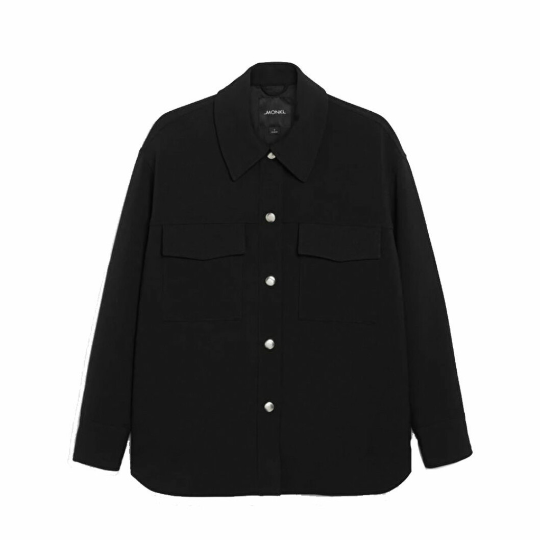 Svart skjortjacka från Monki