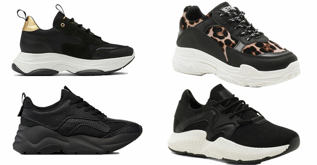Svarta sneakers till vår och sommar