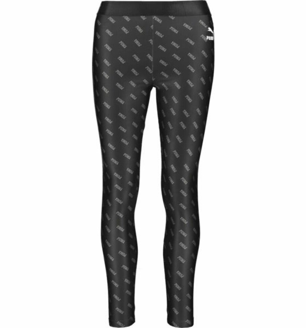 Svarta leggings med tryck