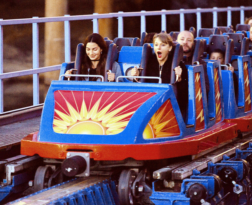 EXCLUSIVE: Taylor Swift and Lily Aldridge enjoy thrilling rides with a 'girls day' at Disneyland. **ORIGINAL DATE TAKEN 04/04/16