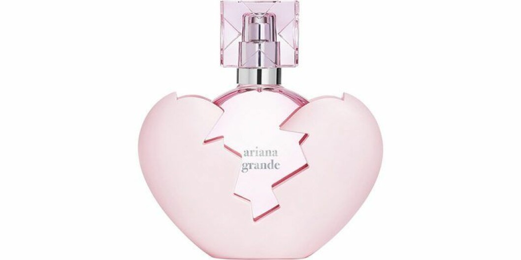 Parfymen inspirerades och fick sitt namn av den hyllade låten <em>Thank you next</em>. Parfym från Ariana Grande
