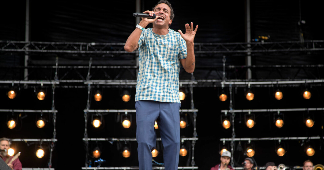 Foto: Thomas Johansson/TT Timbuktu & Damn! uppträder på Allsång på Skansen 25 juni 2019.