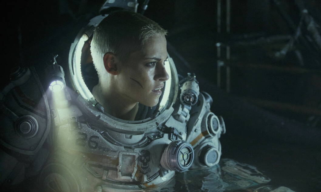 Kristen Stewart i skräckfilmen<em> Underwater</em>.