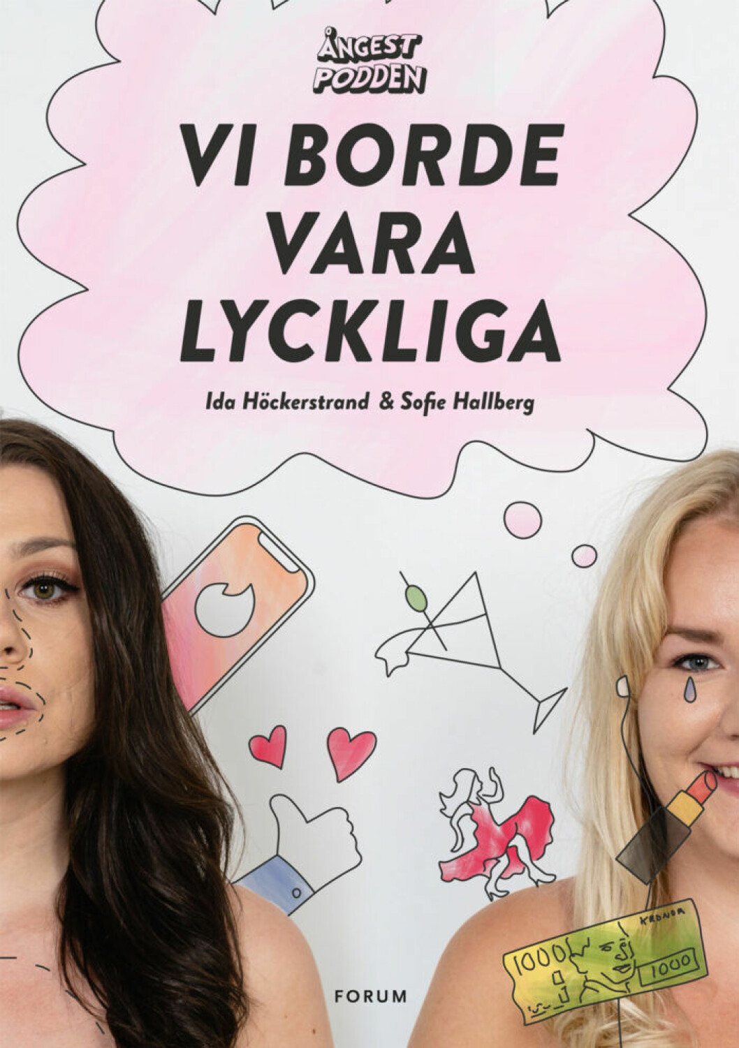 <em>Vi borde vara lyckliga</em> är Ida och Sofies första bok. Ida Höckerstrand och Sofie Hallberg från Ångestpodden släpper sin första bok – Vi borde vara lyckliga