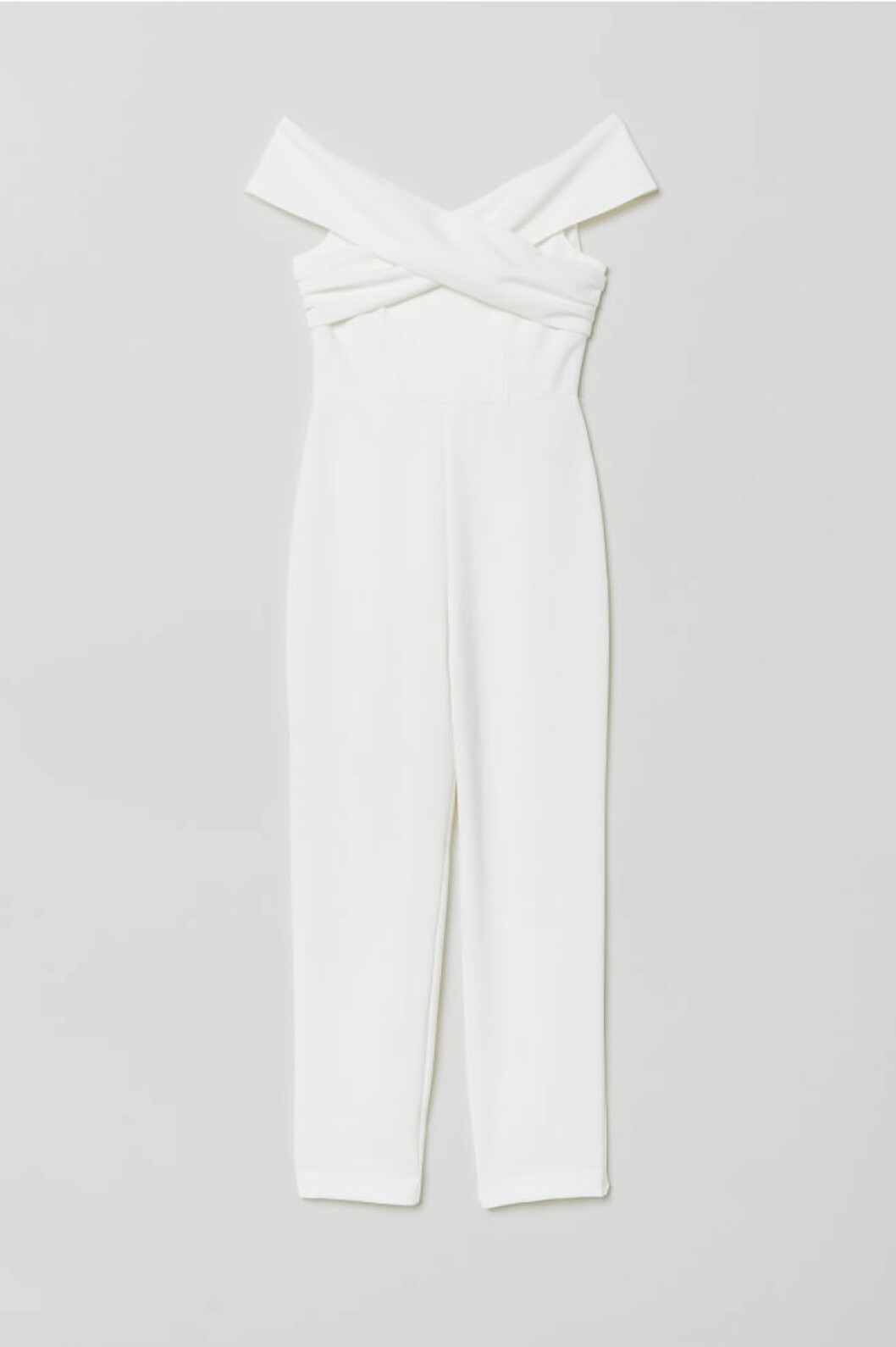 Vit byxdress off shoulder
