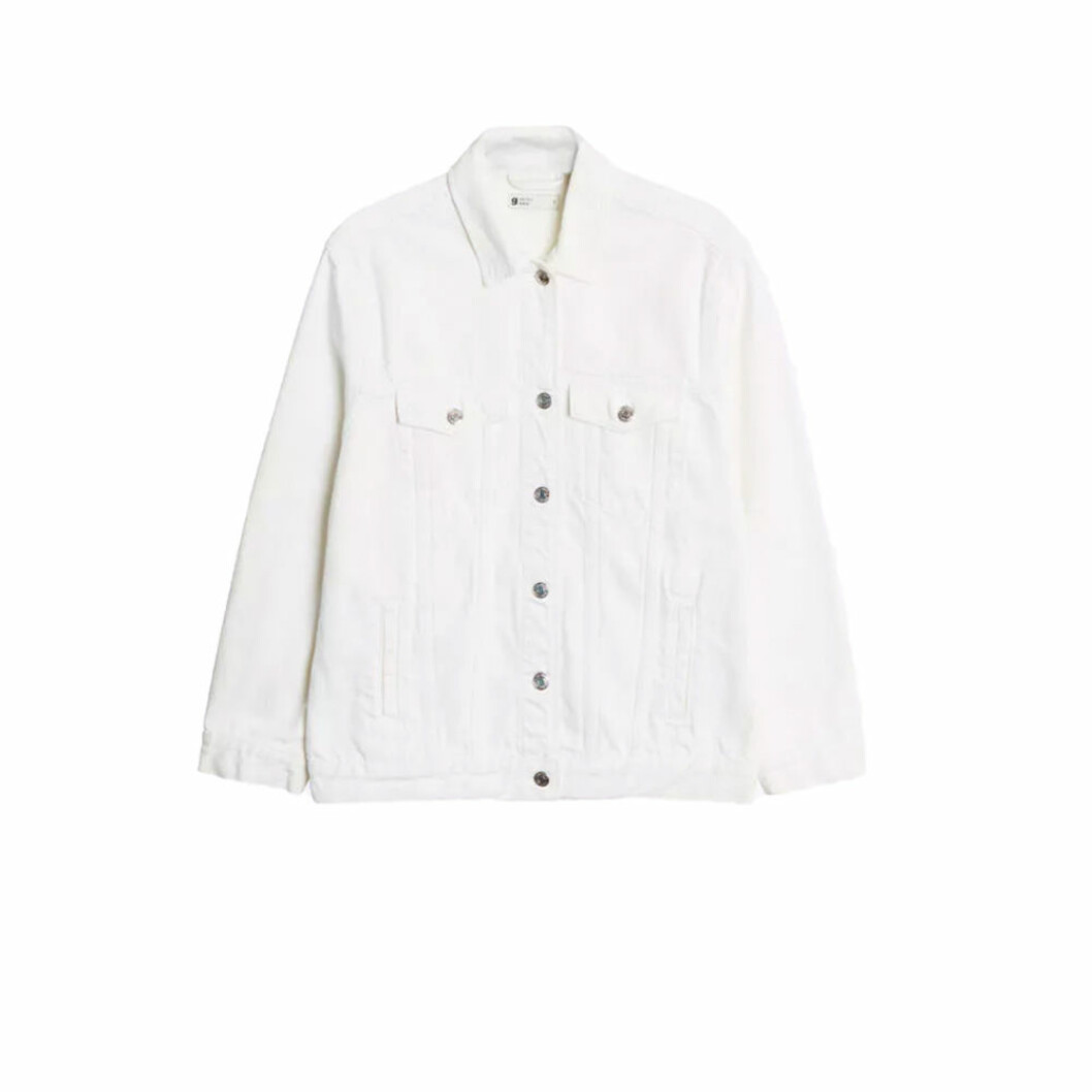 Vit jeansjacka frå Gina tricot