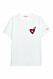 Vit t-shirt med hjärta 