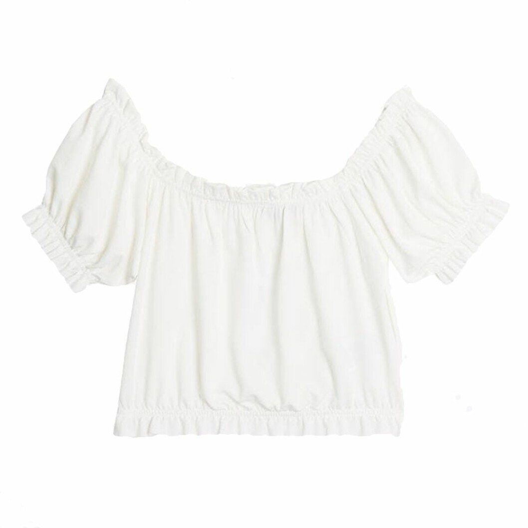 off shoulder cropped topp