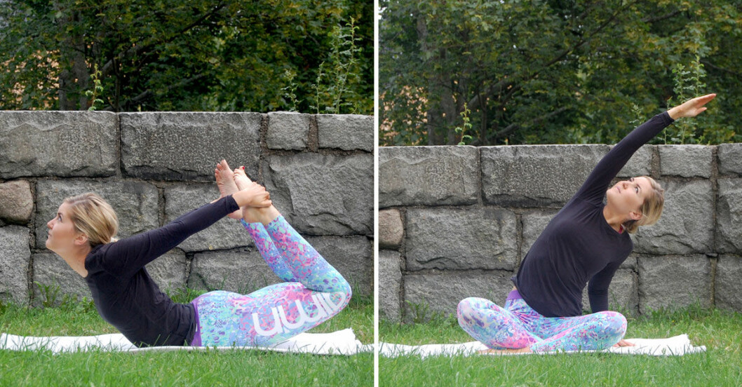 Sju enkla yogapositioner som minskar mensvärken