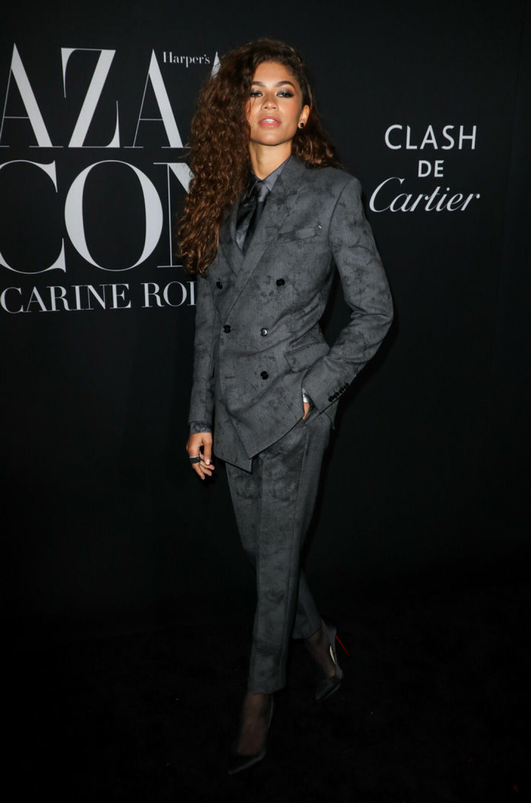 En bild på skådespelerskan Zendaya på Bazaar Icons 2019.