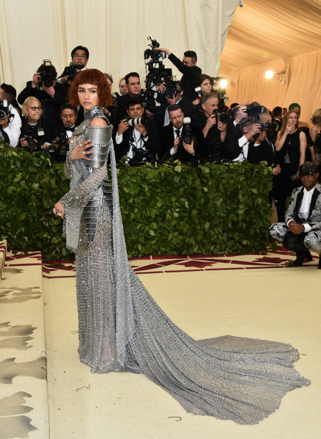 En bild på skådespelerskan Zendaya på Met-galan 2018.